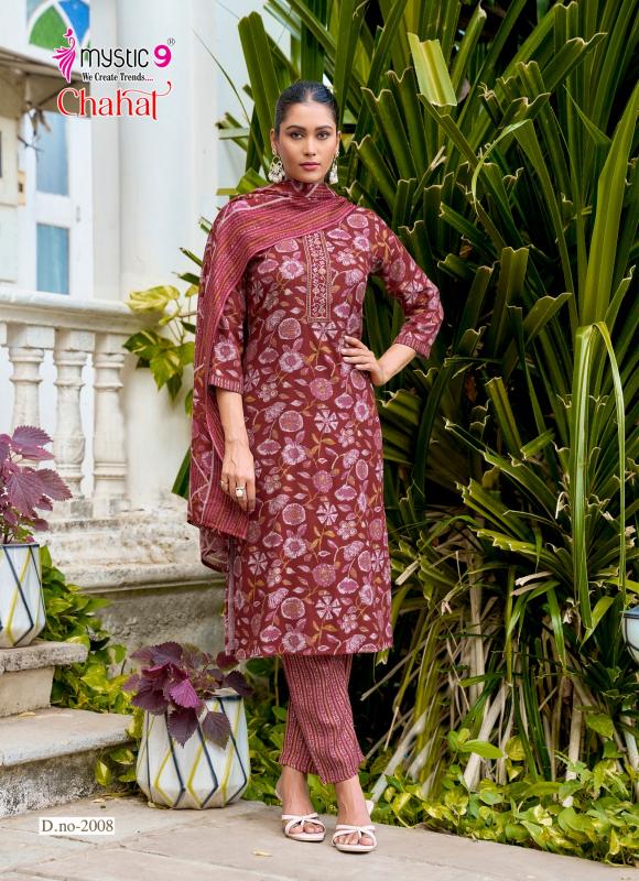 Mystic 9 Chahat vol 1 catalog w kurtis wholesale in mumbai