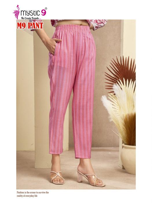 Mystic 9 Pants catalog bottom wear for ladies wholesale rate