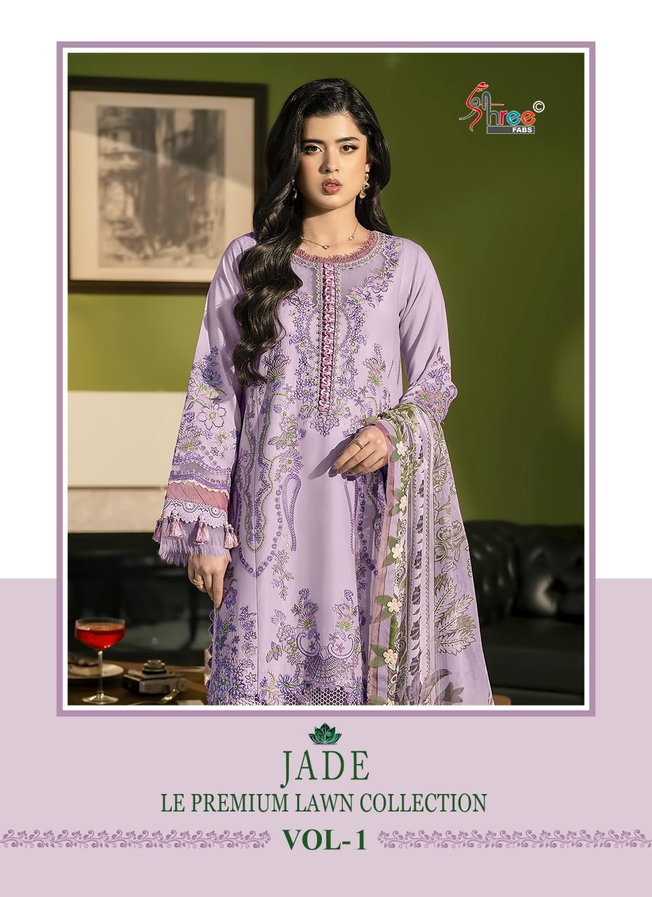 Shree fabs JADE LE PREMIUM LAWN COLLECTION VOL-01 Salwar kameez manufacturers in India