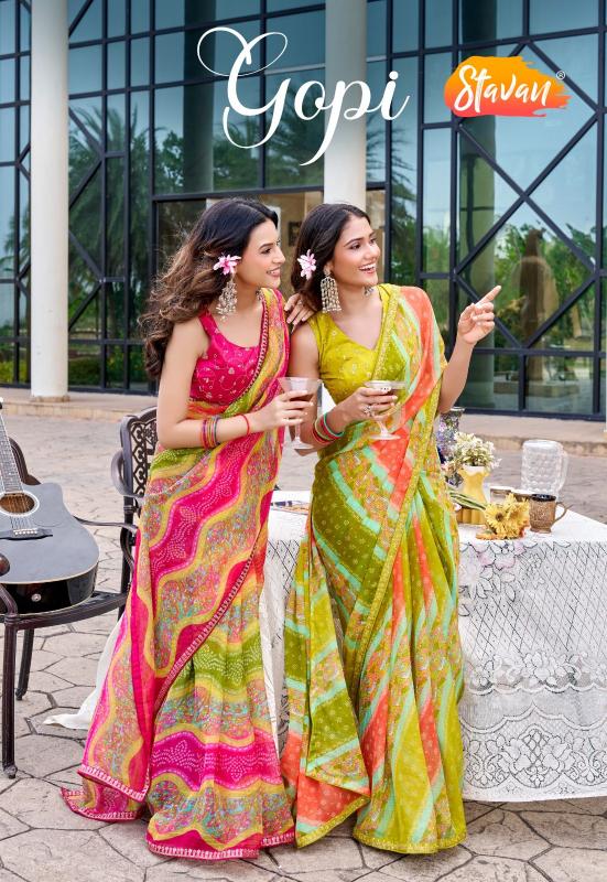 Stavan Gopi catalog saree wholesalers in delhi