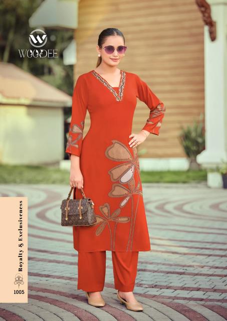 Woodee Harmeen catalog co ord set in surat manafacture