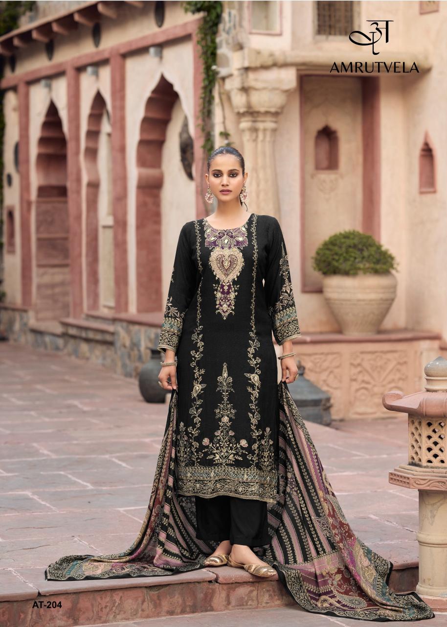 Amrutvela AT204 catalog wholesale pakistani designer suits