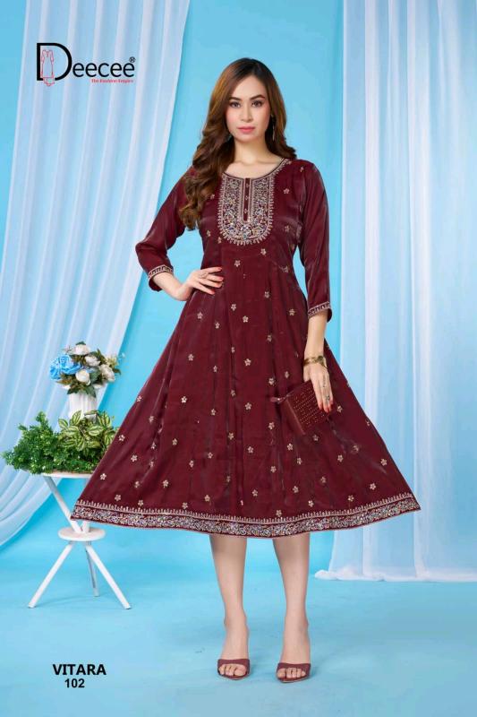 Deecee Vitara catalog wholesale kurti suppliers in kolkata