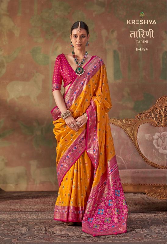 Kreshva Tarini catalog patola saree wholesalers in surat