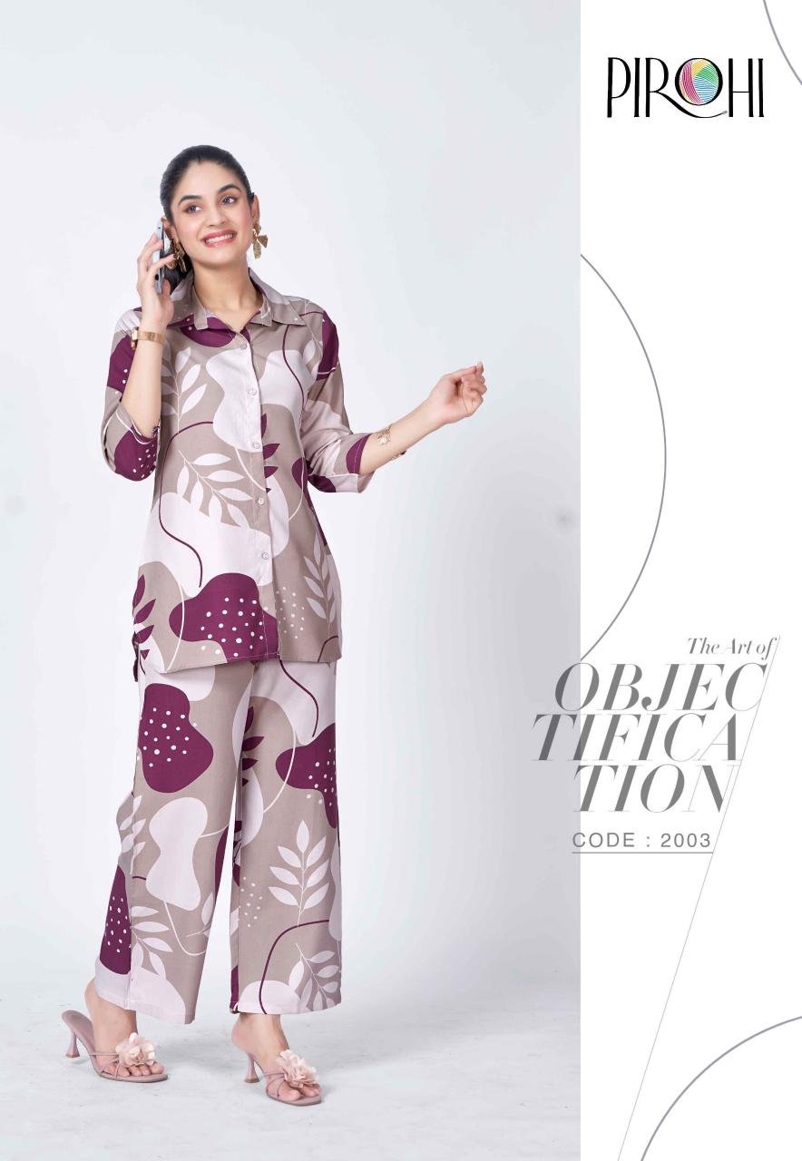 Pirohi Royal 0.1 catalog coord set wholesale price in kolkata