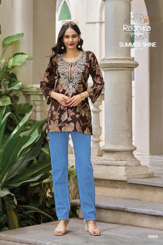Radhika Lifestyle Summer Shine vol 3 catalog cotton kurti wholesale in chhattisgarh