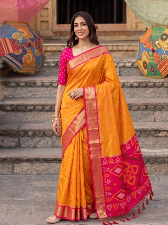 RIVAAZ SILK by SHREE SHYAM FASHION fancy designer Pochampalli Soft Silk fabric saree wholesale with Fancy latkan