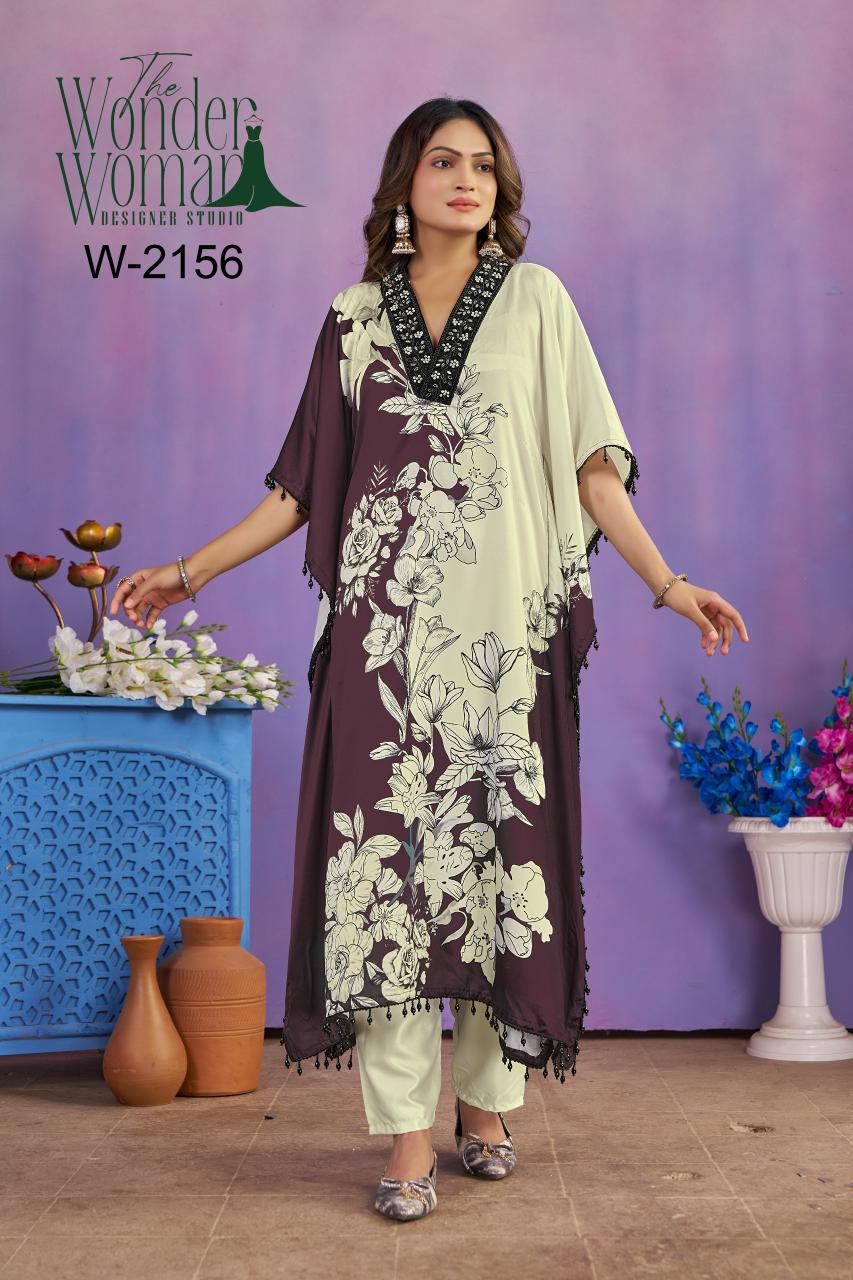 The Wonder Woman W 2156 catalog kaftan kurtis wholesale