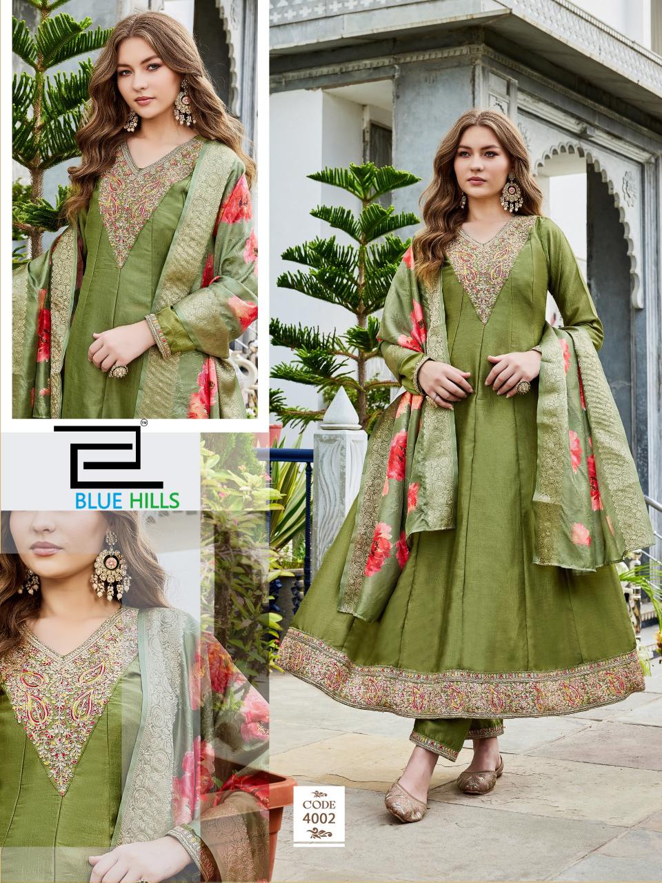 Blue Hills Parineeti catalog designer kurtis wholesale in chennai