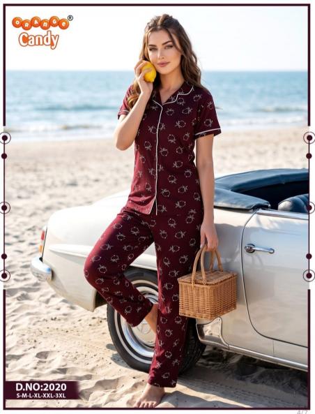 Candy 2020 catalog night dress wholesale