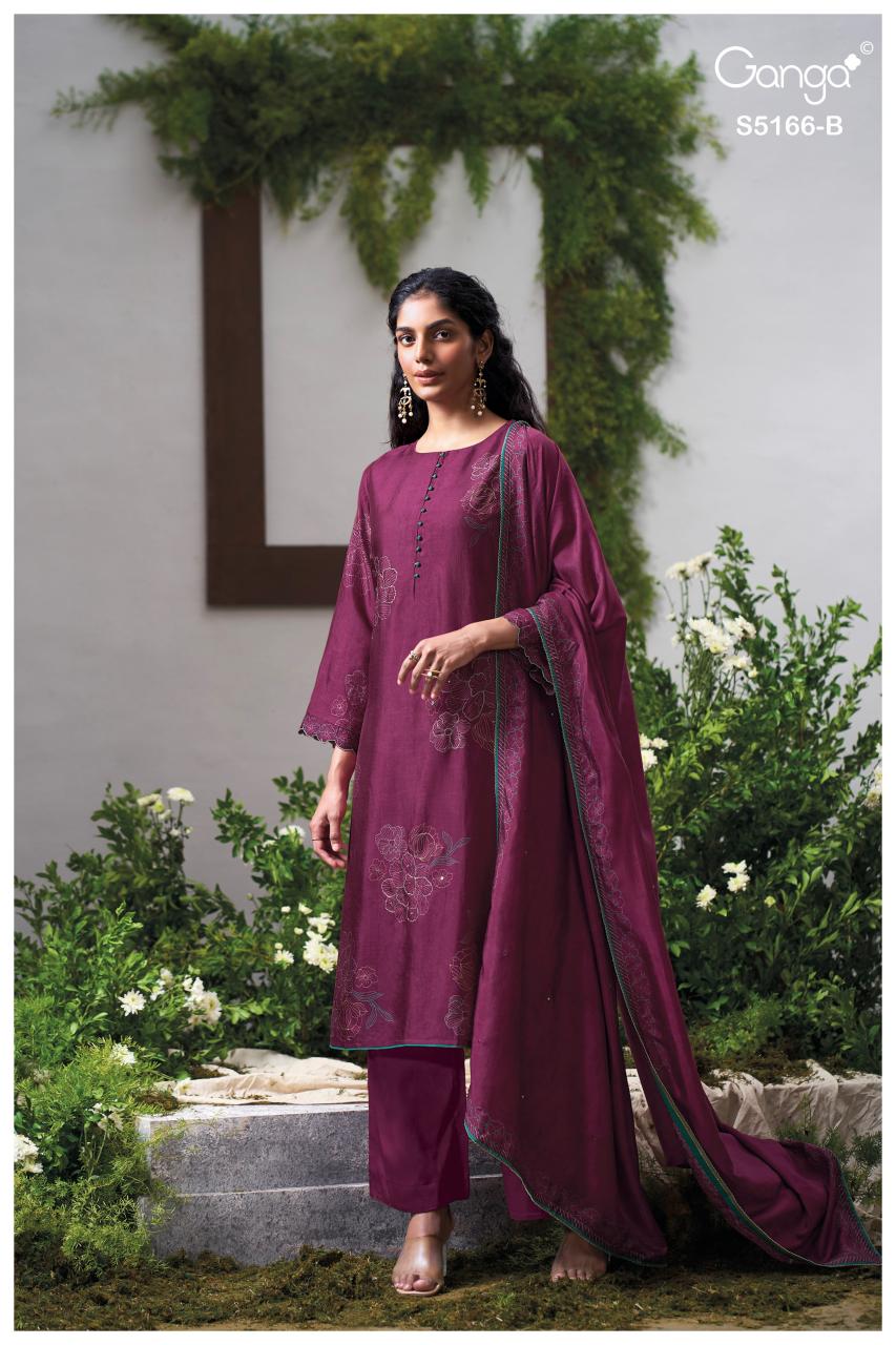 Ganga Ines 5166 catalog designer salwar kameez wholesale in mumbai