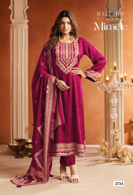 Kilory Miracle catalog aari work salwar kameez wholesale
