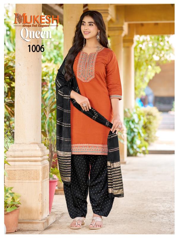Mukesh Queen 0.2 catalog embroidered kurtis wholesalers