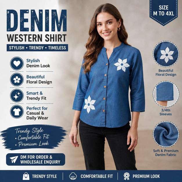 Sabella Denim vol 6 catalog ladies shirt wholesaler india