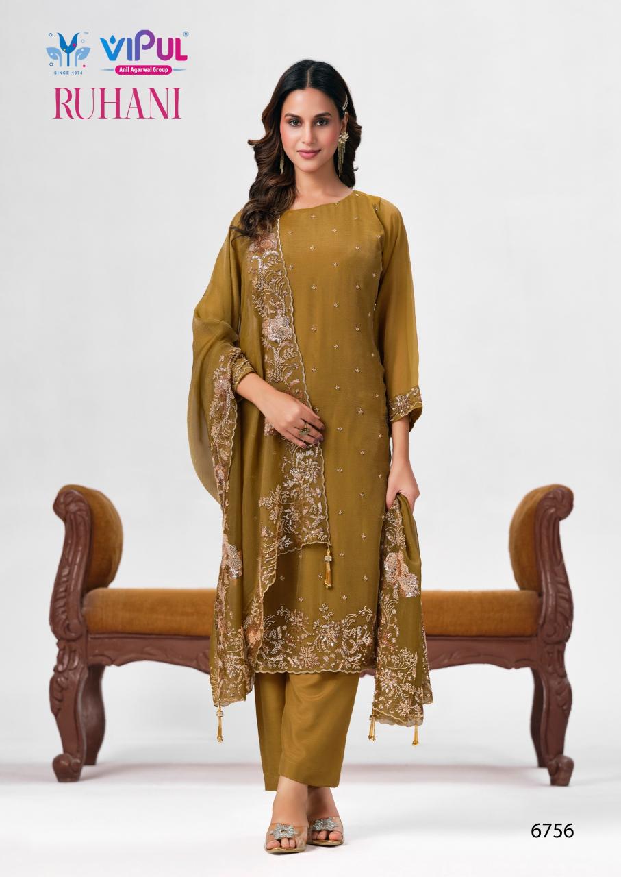 Vipul Ruhani catalog ludhiana design salwar kameez wholesale exporter