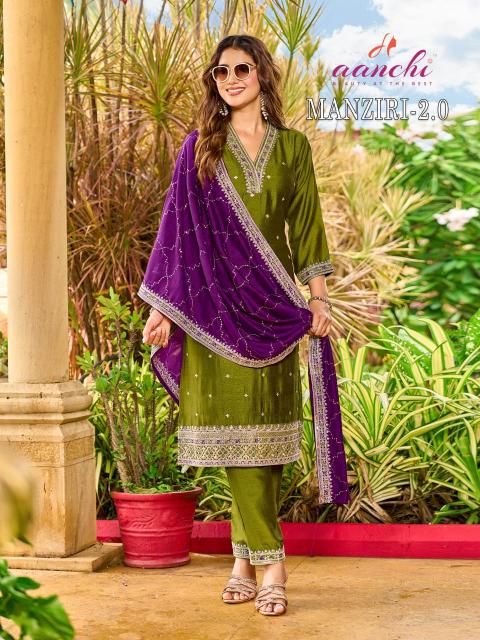 Aanchi Manziri catalog wholesale price for kurti fabrics