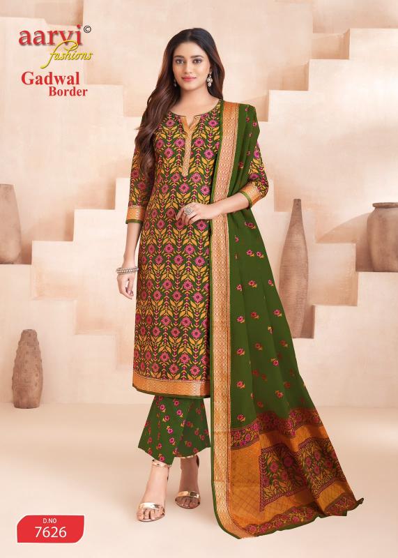 Aarvi Gadwal Border Vol-11 – Kurti Pant With Dupatta - Wholesale Catalog