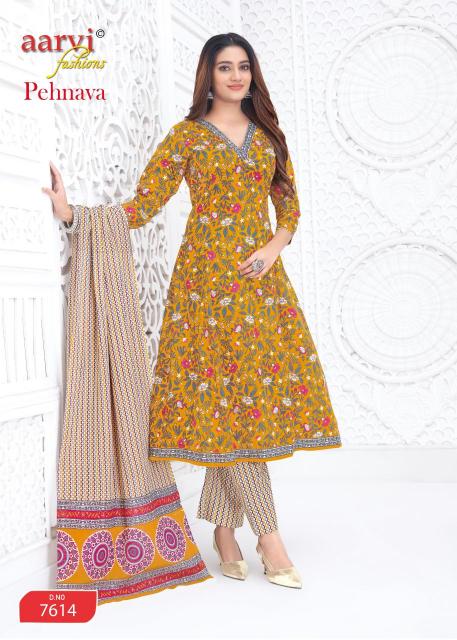 Aarvi Pehnava Vol-2 – Anarkali Style Kurti Pant With Dupatta - Wholesale Catalog