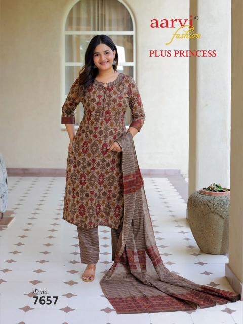 Aarvi Plus Princess Vol-6 – Kurti Pant With Dupatta - Wholesale Catalog