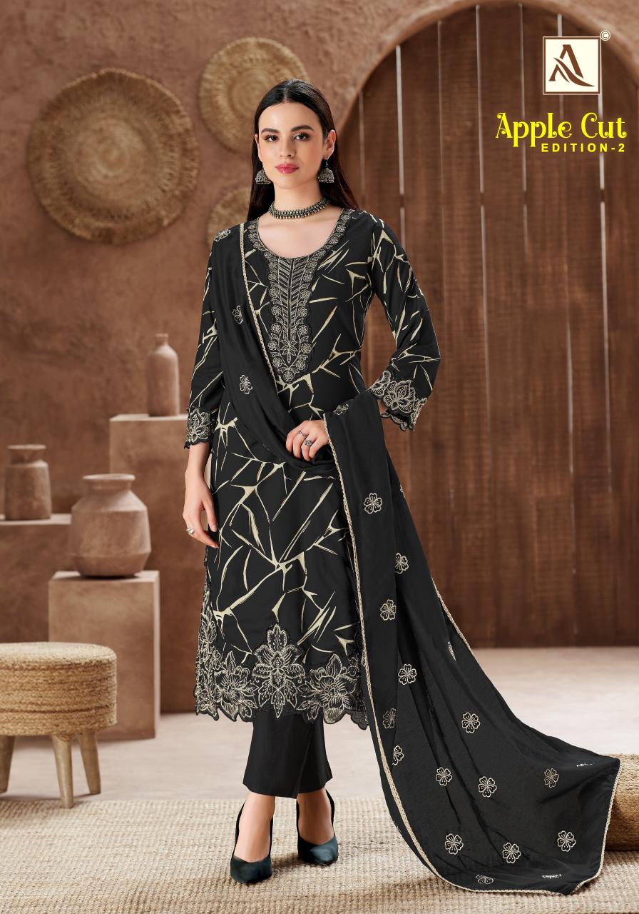 Alok Apple cut vol 2 catalog surat dress material market online