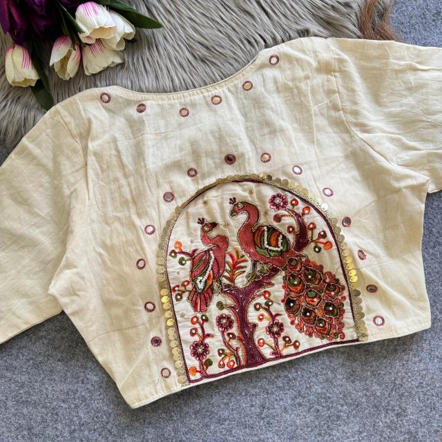 Blousewala Pure Camric Cotton Diable Blouse vol 5 cotton blouse