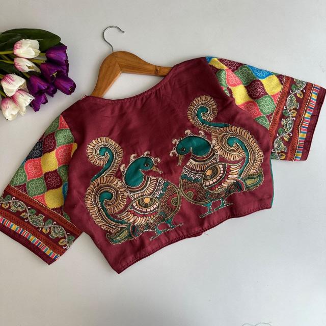 Blousewala Pure Cotton Hand work Blouse 