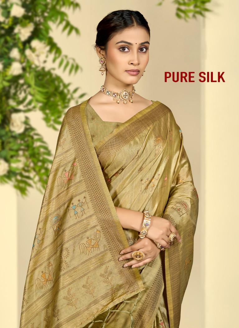 Bunawat - Pure Silk Sangam Prints Pure Silk Woven Work Traditional Saree