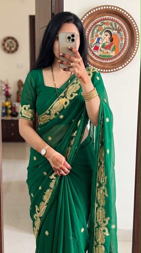 Dazira Georgette vol 55 catalog saree pouches wholesale