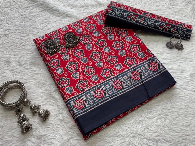 Dazira Mal cotton vol 11 catalog ajrakh sarees wholesale