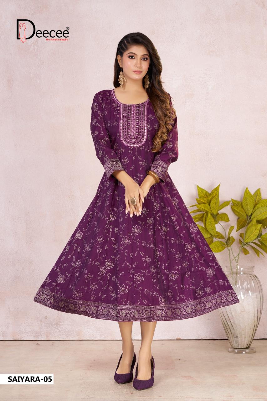 Deecee Saiyara catalog branded kurti wholesale market