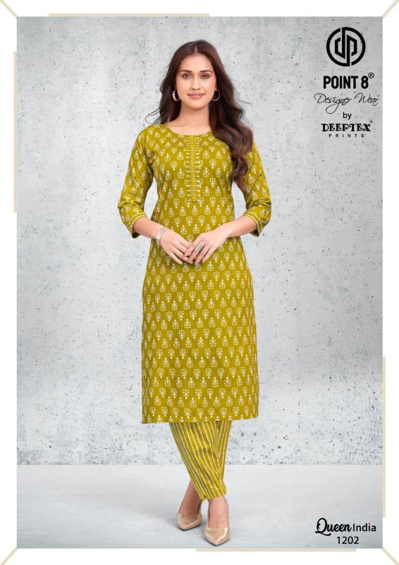 Deeptex Queen India Vol-12 – Kurti With Pant - Wholesale Catalog