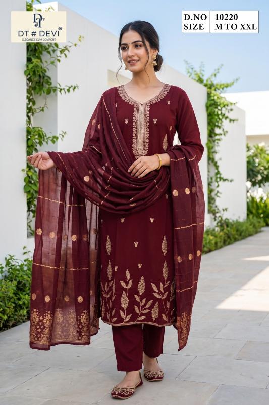 Dt Devi Medhika vol 1 10220 catalog trendy kurtis wholesale