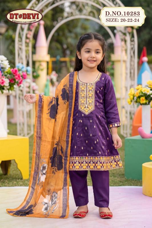 Dt Devi Tiya 10283 catalog kids wear wholesaler 