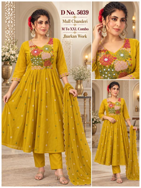 Felocity Mul Chanderi vol 5 catalog madina wholesale kurtis