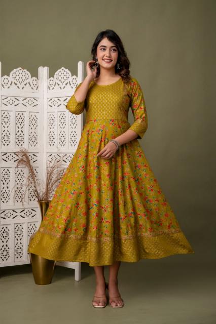 Felocity Rayon vol 46 catalog anarkali kurtis wholesale