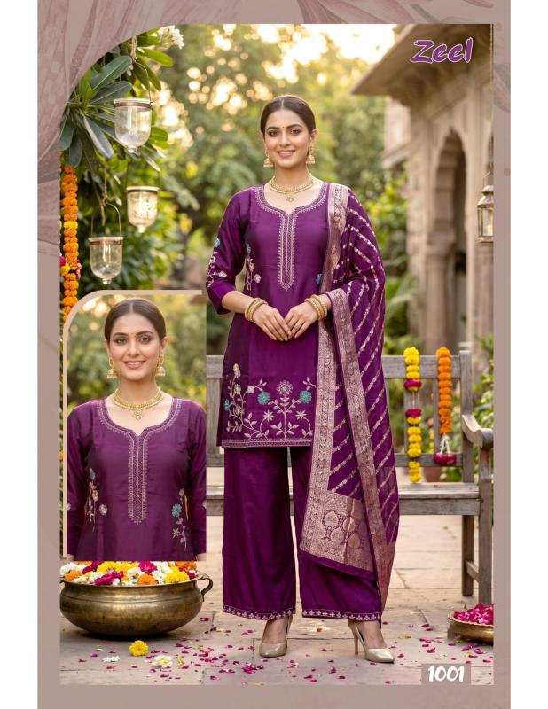 Felocity Zeel 0.1 catalog kurti palazzo set wholesale surat