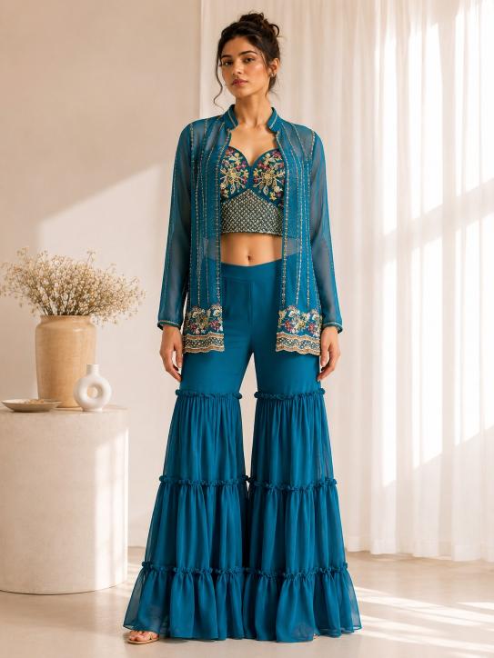 Flourious Pure Georgette vol 1 western dress party wear 