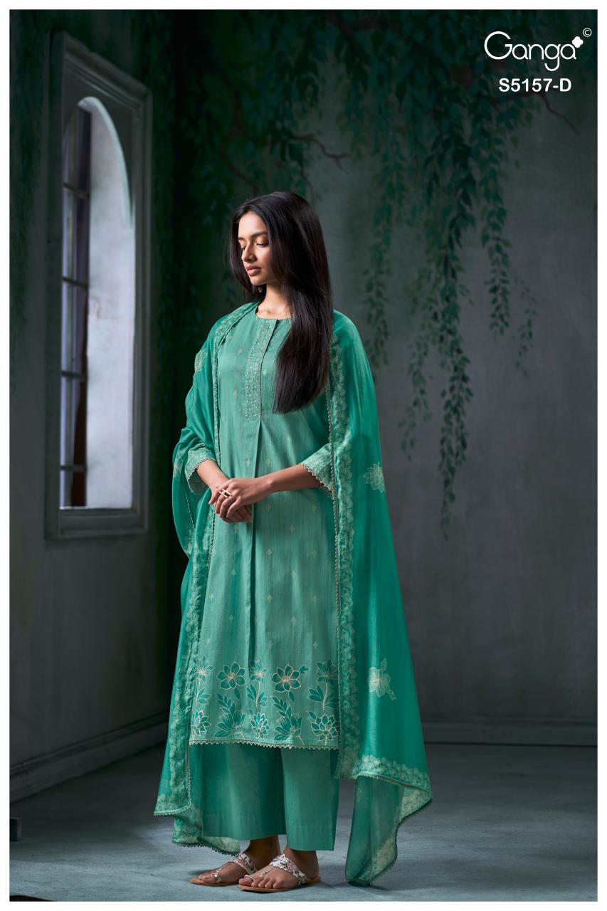 Ganga Aishi 5157 catalog wholesale dealers of salwar kameez in ahmedabad