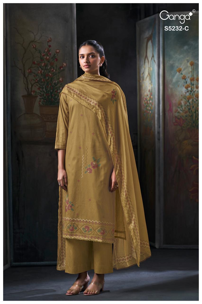 Ganga Keyara 5232 catalog unstitched salwar kameez wholesalers in delhi