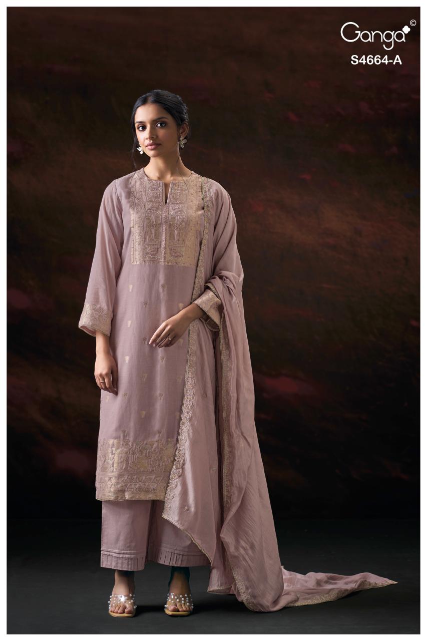 Ganga Miara 4664 catalog wholesale salwar kameez pakistani