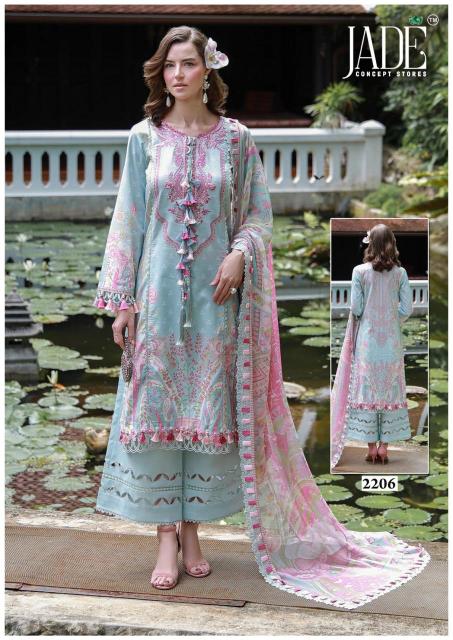 Jade Bin saeed Vol 22 – karachi Readymade Kurti Pant With Dupatta Wholesale Catalog