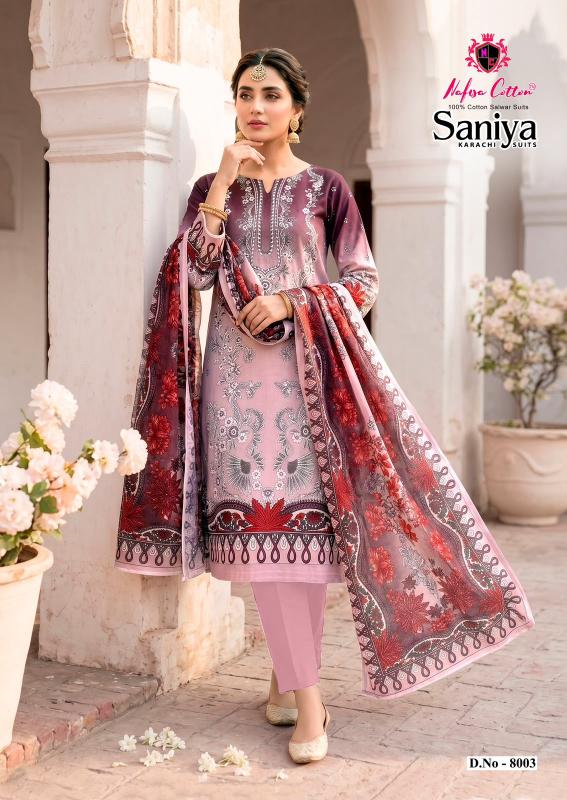 Nafisa saniya Vol 8 – Karachi Dress Material Wholesale Catalog