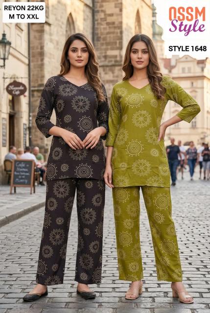 Ossm 1648 catalog wholesale co ord sets manufacturers in india