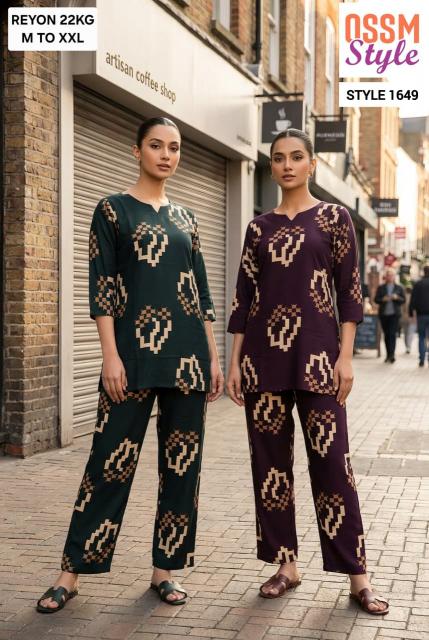 Ossm 1649 catalog wholesale co ord set women wholesale