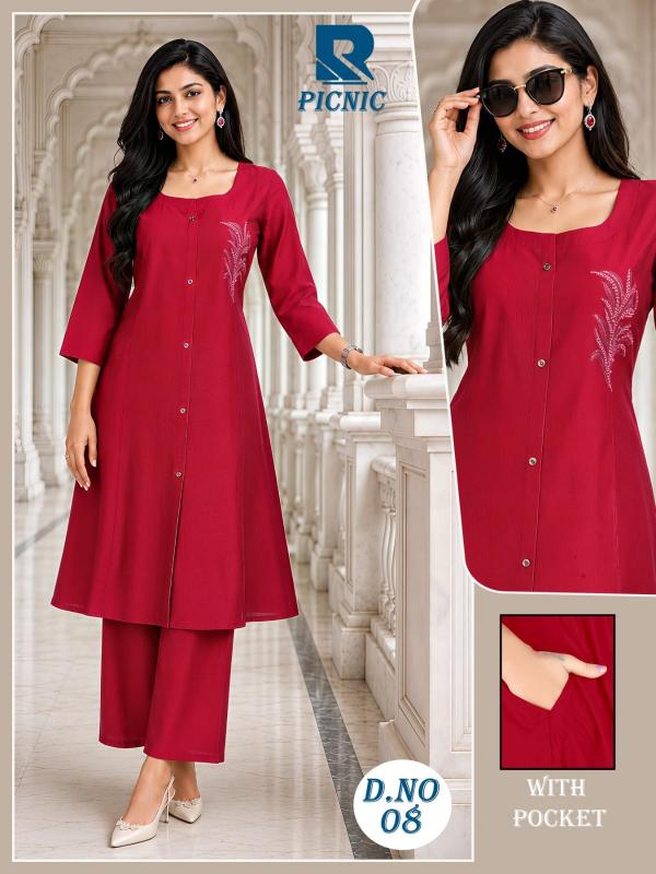 Raashi Picnic 0.3 catalog ladies coord set wholesale Surat