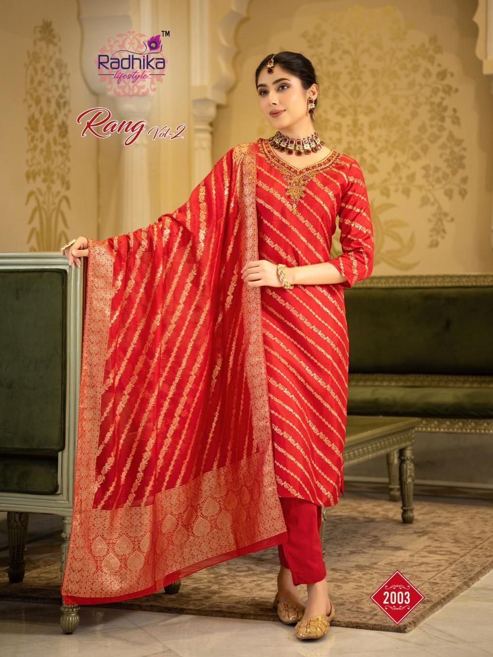 Radhika Lifestyle Rang vol 2 catalog delhi wholesale kurti market address