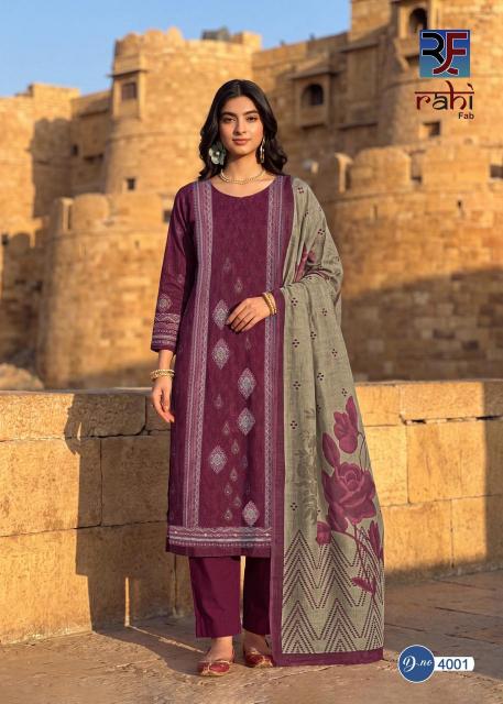 Rahi Fab Rising Gold Vol 4 – Pakistani Dress Material Wholesale Catalog