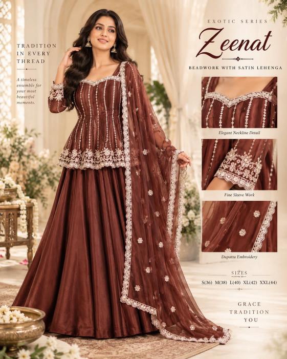Sabella Premium silk satin vol 1 catalog wholesale bridal lehenga in surat
