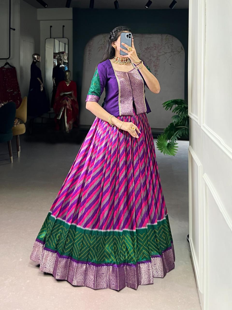 Sabella Tasar Silk vol 3 catalog wholesale lehenga online