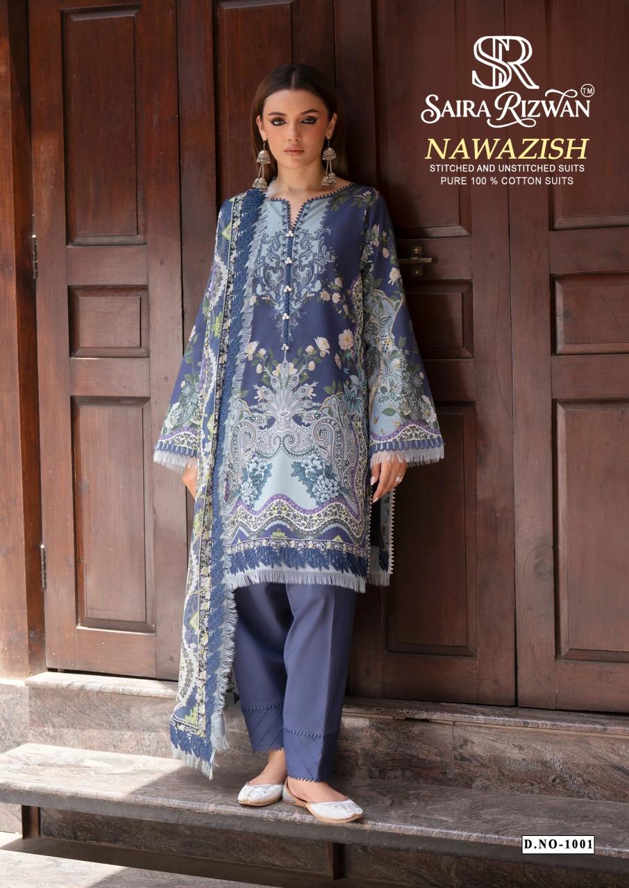 Saira Rizwan Nawazish – Karachi Dress Material Wholesale Catalog
